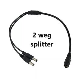 2 weg voeding splitter 9/12V jack connectors