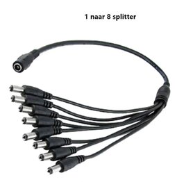 8 weg voeding splitter 9/12V jack connectors 8 weg voeding splitter 9/12V jack connectors