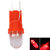 T10 W5W 1x LED bol licht :Rood