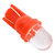 T10 W5W 1x LED bol licht :Rood