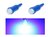 T5 0,5W COB Glow LED blauw