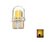 T10 W5W 2x 0,5W high power COB siliconen LED geel/amber
