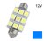 C5W/C10W Festoon 9x5050SMD LED 39MM buislamp Blauw 12V
