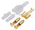 Draad split bullet connector set 4mm plug 1x female 2x male verbinding
