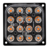Super fel 16x 5W highpower flash signalering module geel/amber 12v/24v vierkant model