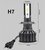 H7 1860 CSP highpower LED 3000K Geel